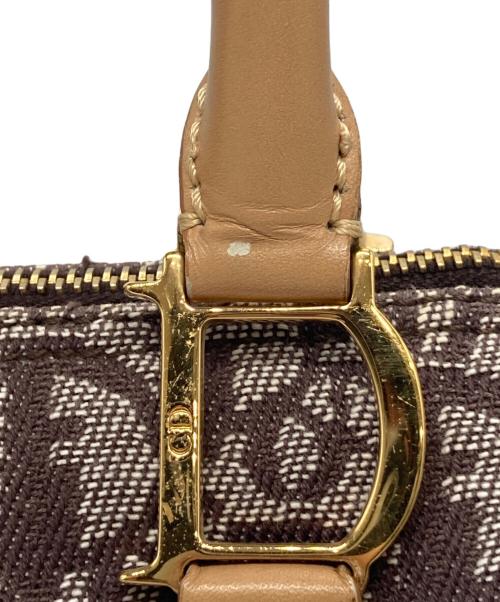 Christian Dior（クリスチャン ディオール）Christian Dior (クリスチャン ディオール) ミニボストンハンドバッグ ベージュ×ブラウンの古着・服飾アイテム
