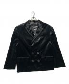 DSQUARED2ディースクエアード）の古着「ベロアテーラードジャケット」｜ブラック