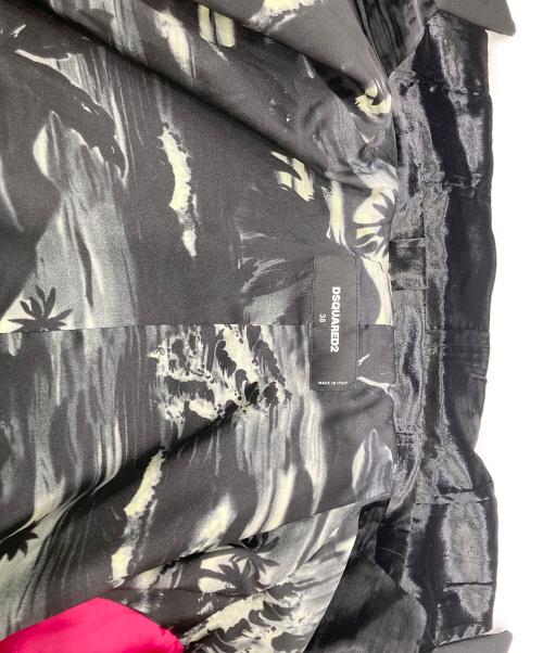 DSQUARED2（ディースクエアード）DSQUARED2 (ディースクエアード) ベロアテーラードジャケット ブラック サイズ:Mの古着・服飾アイテム