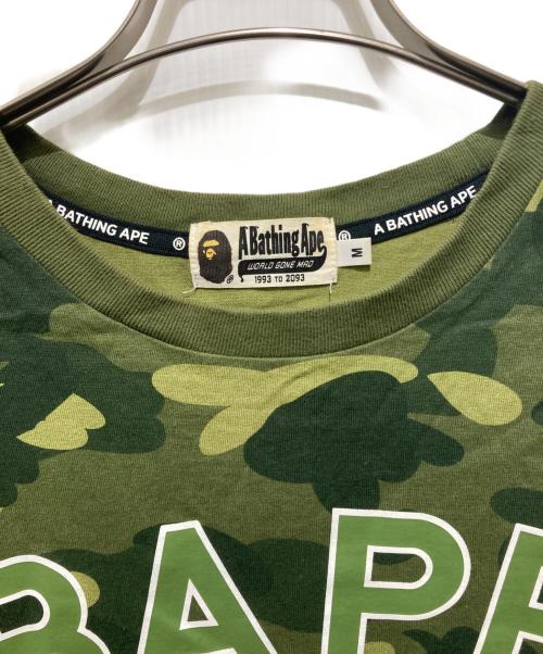 A BATHING APE（ア ベイシング エイプ）A BATHING APE (ア ベイシング エイプ) Color Camo BAPE Tee カーキ サイズ:Mの古着・服飾アイテム