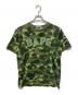 A BATHING APE（ア ベイシング エイプ）の古着「Color Camo BAPE Tee」｜カーキ