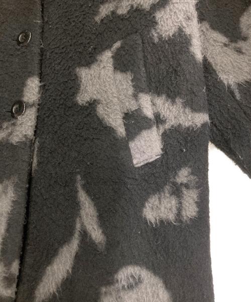 Ameri（アメリ）Ameri (アメリ) UND SHADOW FLOWER WOOL COAT / ウール混コート / 総柄コート ブラック×グレー サイズ:Mの古着・服飾アイテム