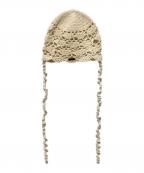 PERVERZEパーバーズ）の古着「Scalloped Crochet Headdress」｜アイボリー