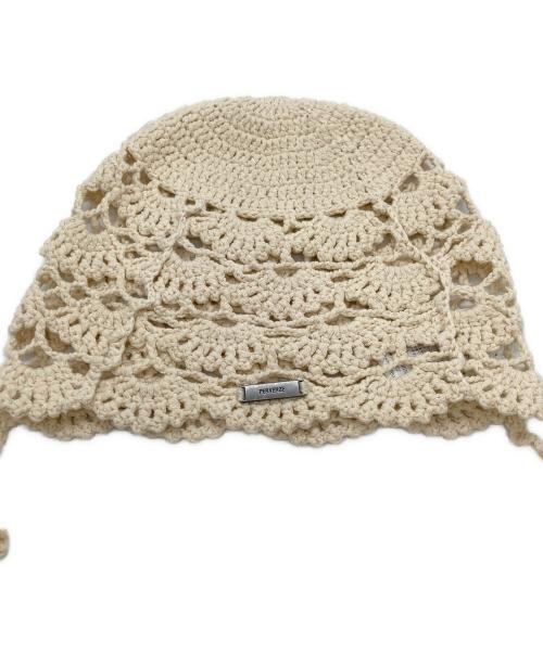PERVERZE（パーバーズ）PERVERZE (パーバーズ) Scalloped Crochet Headdress アイボリーの古着・服飾アイテム