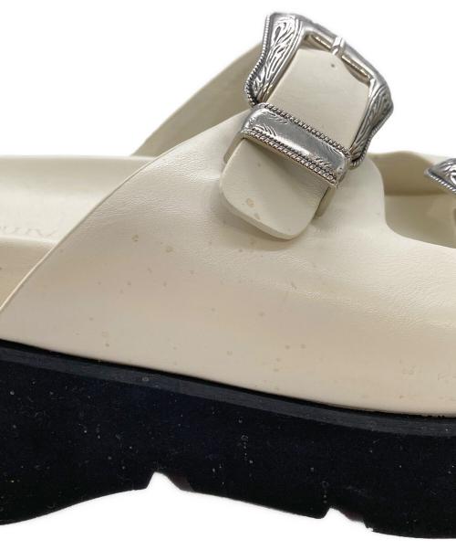 Ameri（アメリ）AMERI (アメリ) MEDI WESTERN BUCKLE SANDALS ホワイト サイズ:Mの古着・服飾アイテム