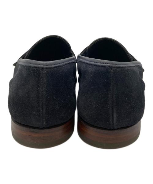 Crockett & Jones（クロケット＆ジョーンズ）Crockett & Jones (クロケット＆ジョーンズ) スウェードコインローファー ブラック サイズ:UK5.5の古着・服飾アイテム