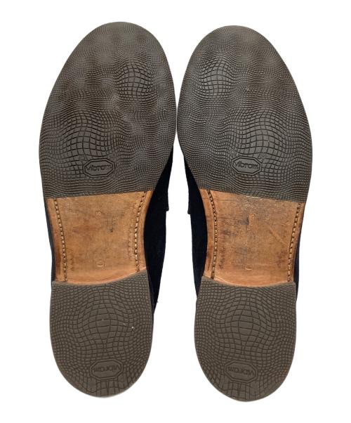 Crockett & Jones（クロケット＆ジョーンズ）Crockett & Jones (クロケット＆ジョーンズ) スウェードコインローファー ブラック サイズ:UK5.5の古着・服飾アイテム