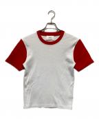 amiアミ）の古着「Ami de Coeur Tシャツ」｜ホワイト×レッド