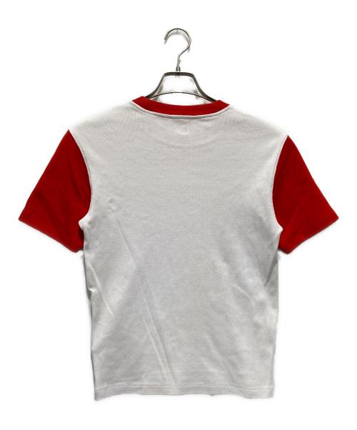 ami（アミ）ami (アミ) Ami de Coeur Tシャツ ホワイト×レッド サイズ:Mの古着・服飾アイテム