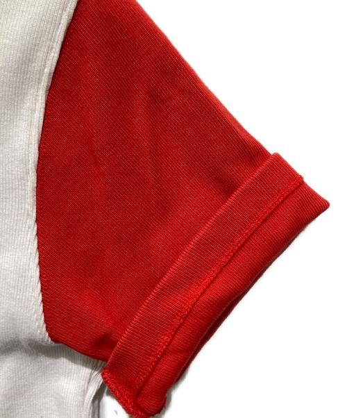 ami（アミ）ami (アミ) Ami de Coeur Tシャツ ホワイト×レッド サイズ:Mの古着・服飾アイテム