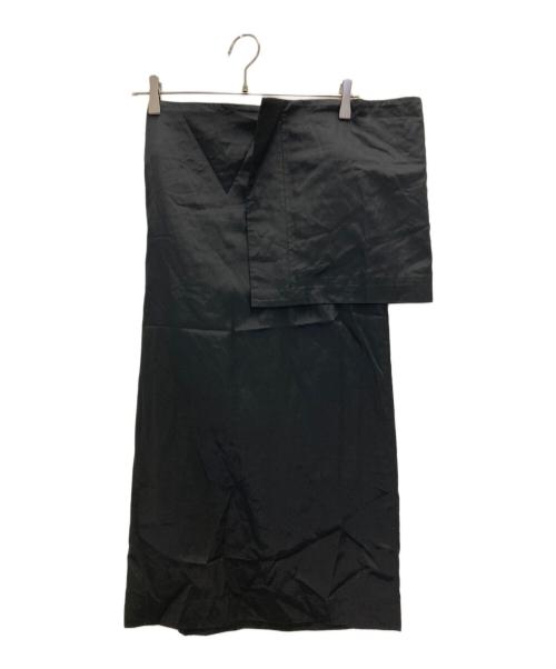 YOHJI YAMAMOTO（ヨウジヤマモト）YOHJI YAMAMOTO (ヨウジヤマモト) ラップスカート ブラック サイズ:Sの古着・服飾アイテム
