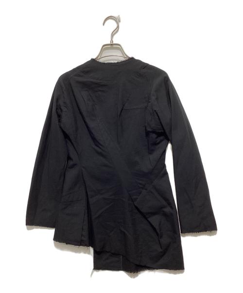 YOHJI YAMAMOTO（ヨウジヤマモト）YOHJI YAMAMOTO (ヨウジヤマモト) アシンメトリーシャツ ブラック サイズ:1の古着・服飾アイテム