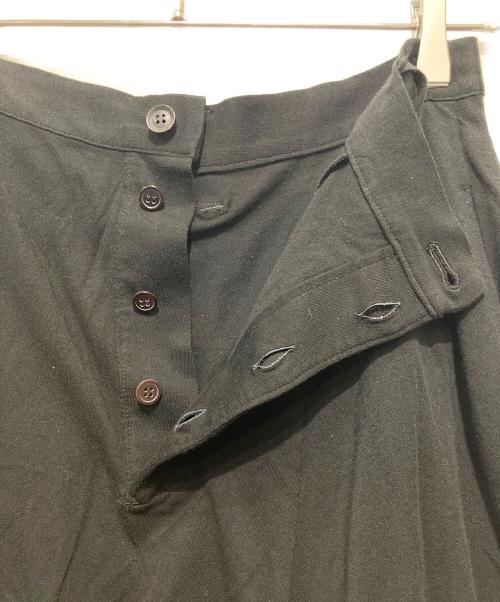 B Yohji Yamamoto（ビーヨウジヤマモト）B Yohji Yamamoto (ビーヨウジヤマモト) チェックレイヤードサルエルパンツ ブラック×ブルー サイズ:Sの古着・服飾アイテム