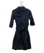 tricot COMME des GARCONSトリココムデギャルソン）の古着「切替トレンチコート」｜ネイビー