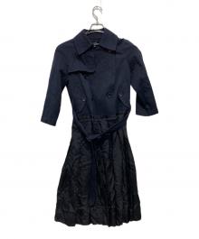 tricot COMME des GARCONS（トリココムデギャルソン）の古着「切替トレンチコート」｜ネイビー