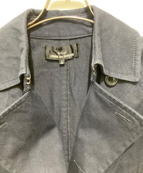 tricot COMME des GARCONS（トリココムデギャルソン）tricot COMME des GARCONS (トリココムデギャルソン) 切替トレンチコート ネイビー サイズ:Mの古着・服飾アイテム