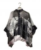 sacaiサカイ）の古着「マッププリントスウィングブラウス」｜ブラック