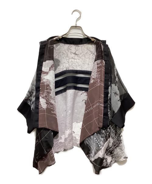 sacai（サカイ）sacai (サカイ) マッププリントスウィングブラウス ブラック サイズ:1の古着・服飾アイテム