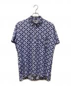 C.P COMPANYシーピーカンパニー）の古着「ポロシャツ」｜ブルー×ホワイト