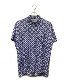 C.P COMPANY（シーピーカンパニー）の古着「ポロシャツ」｜ブルー×ホワイト