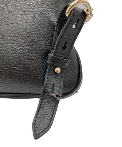 GUCCI（グッチ）GUCCI (グッチ) インターロッキングG レザーチェーンバックパック ブラックの古着・服飾アイテム