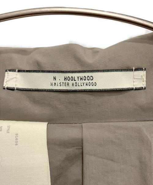 N.HOOLYWOOD（エヌ ハリウッド）N.HOOLYWOOD (エヌ ハリウッド) 2B中綿チェスターコート グレー サイズ:Mの古着・服飾アイテム