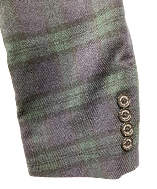 MACKINTOSH PHILOSOPHY（マッキントッシュ フィロソフィー）MACKINTOSH PHILOSOPHY (マッキントッシュ フィロソフィー) チェックテーラードジャケット グリーン×ネイビー サイズ:38R 未使用品の古着・服飾アイテム