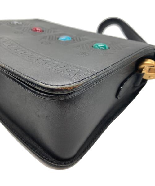 Jean Paul GAULTIER（ジャンポールゴルチェ）Jean Paul GAULTIER (ジャンポールゴルチェ) カラーストーンショルダーバッグ ブラックの古着・服飾アイテム