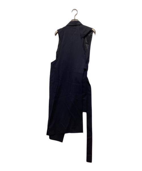 Ujoh（ウジョー）UJOH (ウジョー) Asymmetry Tailored Vest ネイビー サイズ:2の古着・服飾アイテム