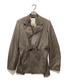 Ujoh（ウジョー）の古着「Side Slit Jacket」｜ブラウン