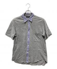 COMME des GARCONS HOMME（コムデギャルソン オム）の古着「切替半袖シャツ」｜グレー×ブルー