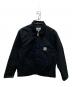 Carhartt WIP（カーハート ワークインプログレス）の古着「Organic Cotton Detroit Jacket」｜ブラック/BLACK×BLACKRINS