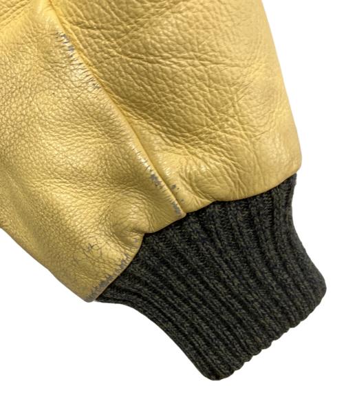 SUGAR CANE（シュガーケーン）SUGAR CANE (シュガーケーン) スタジャン ベージュ×ネイビー サイズ:40の古着・服飾アイテム