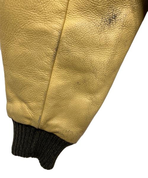 SUGAR CANE（シュガーケーン）SUGAR CANE (シュガーケーン) スタジャン ベージュ×ネイビー サイズ:40の古着・服飾アイテム