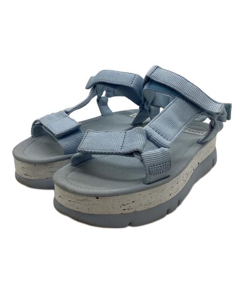 CAMPER（カンペール）CAMPER (カンペール) Oruga Up オルガアップ 厚底 ストラップ ベルクロ サンダル スカイブルー サイズ:38の古着・服飾アイテム