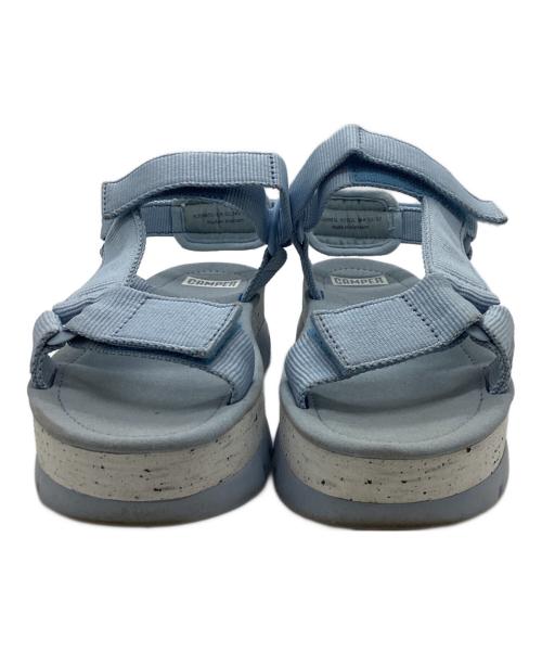CAMPER（カンペール）CAMPER (カンペール) Oruga Up オルガアップ 厚底 ストラップ ベルクロ サンダル スカイブルー サイズ:38の古着・服飾アイテム