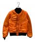 中古・古着 ALPHA INDUSTRIES INC (アルファインダストーリーズ) MA-1フライトジャケット ブラック×オレンジ サイズ:M：6000円