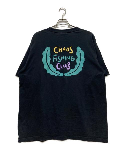 CHAOS FISHING CLUB（カオスフィッシングクラブ）CHAOS FISHING CLUB (カオスフィッシングクラブ) プリント Tシャツ ブラック サイズ:XLの古着・服飾アイテム