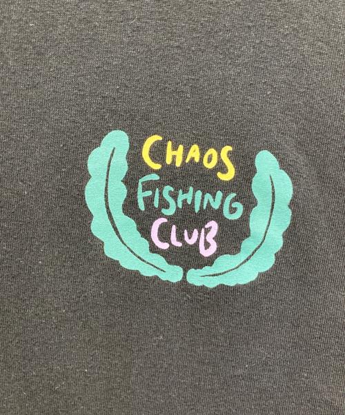 CHAOS FISHING CLUB（カオスフィッシングクラブ）CHAOS FISHING CLUB (カオスフィッシングクラブ) プリント Tシャツ ブラック サイズ:XLの古着・服飾アイテム