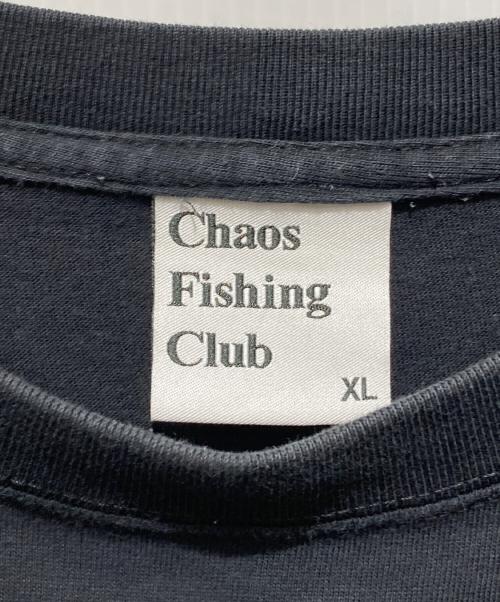 CHAOS FISHING CLUB（カオスフィッシングクラブ）CHAOS FISHING CLUB (カオスフィッシングクラブ) プリント Tシャツ ブラック サイズ:XLの古着・服飾アイテム