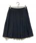 CHANEL（シャネル）の古着「COCO MARK BUTTONS SILK PLEATS SKIRT ココボタン プリーツ シルクスカート　」｜ブラック