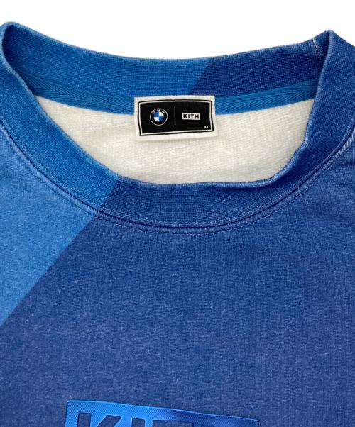 KITH（キス）KITH (キス) BMW (ビーエムダブリュー) Vintage Nelson Crewneck ブルー×レッド サイズ:XLの古着・服飾アイテム