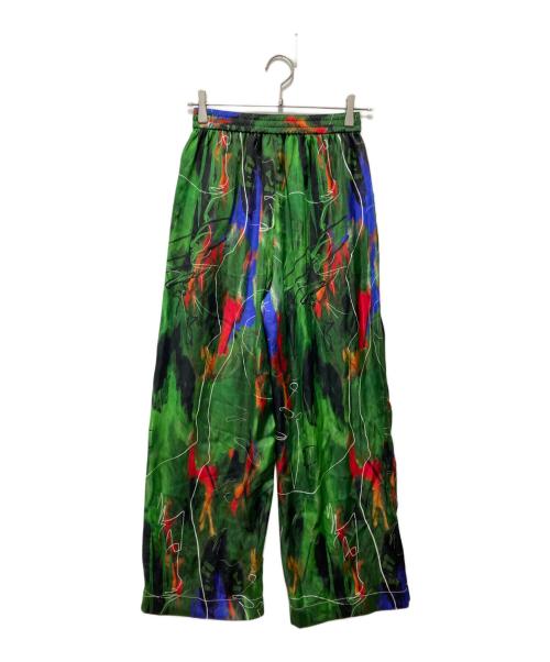 OMMO（オーエムエムオー）OMMO (オーエムエムオー) RELAX AIRLY PANTS グリーン サイズ:Sの古着・服飾アイテム