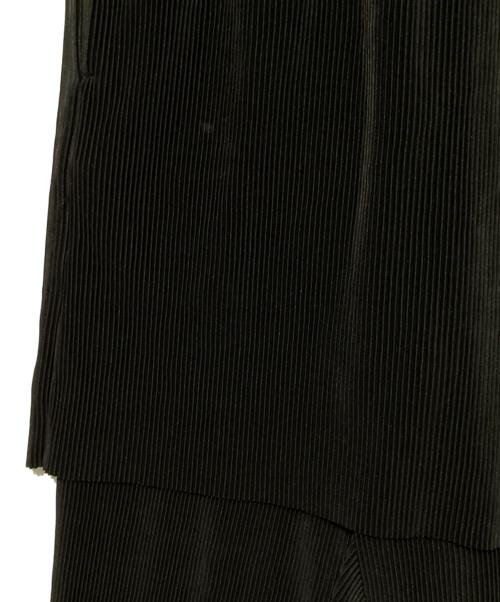 OMMO（オーエムエムオー）OMMO (オーエムエムオー) LAYERED PLEATS PT ブラック サイズ:36の古着・服飾アイテム