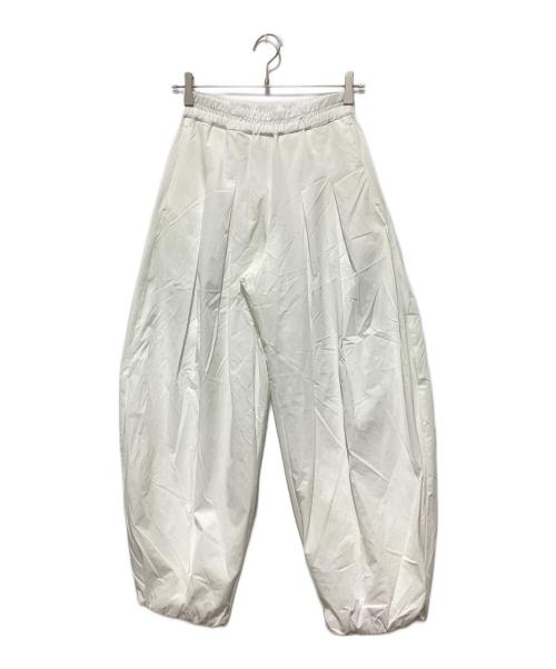 OMMO（オーエムエムオー）OMMO (オーエムエムオー) TUCK BALLOON PT ホワイト サイズ:38の古着・服飾アイテム