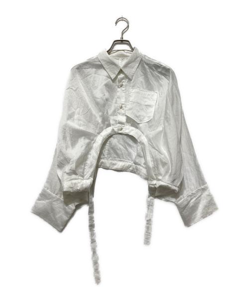 OMMO（オーエムエムオー）OMMO (オーエムエムオー) SHEER SHORT SH ホワイト サイズ:FREEの古着・服飾アイテム