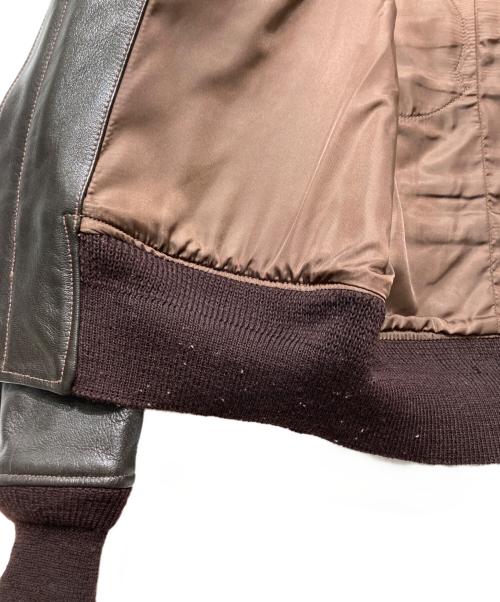 BUZZ RICKSON'S（バズリクソンズ）Buzz Rickson's (バズリクソンズ) G-1 パッチド フライトジャケット ブラック サイズ:36の古着・服飾アイテム