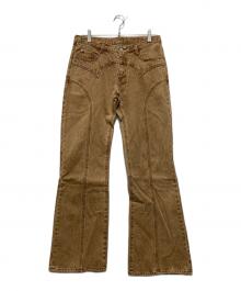 Knuth Marf（クヌースマーフ）の古着「bell bottom denim pants」｜ブラウン