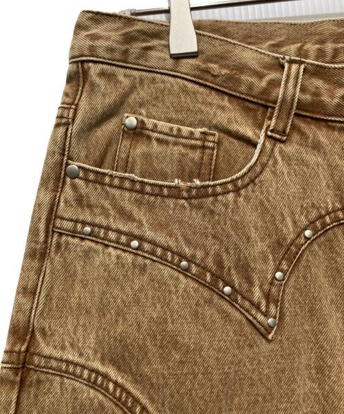 Knuth Marf（クヌースマーフ）Knuth Marf (クヌースマーフ) bell bottom denim pants ブラウン サイズ:M 未使用品の古着・服飾アイテム