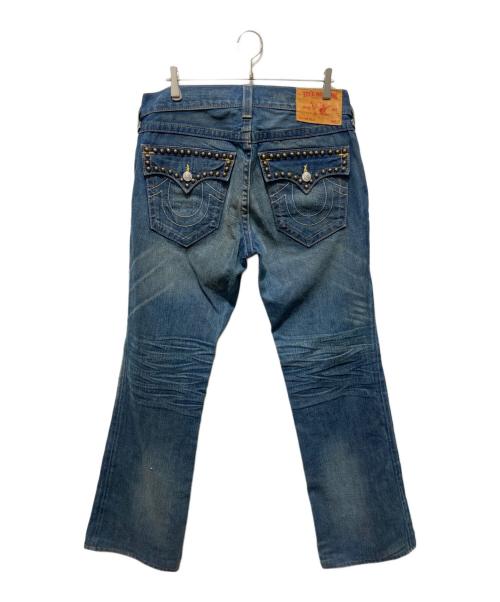 TRUE RELIGION（トゥルー レリジョン）TRUE RELIGION (トゥルー レリジョン) スタッズデニムパンツ インディゴ サイズ:W34の古着・服飾アイテム